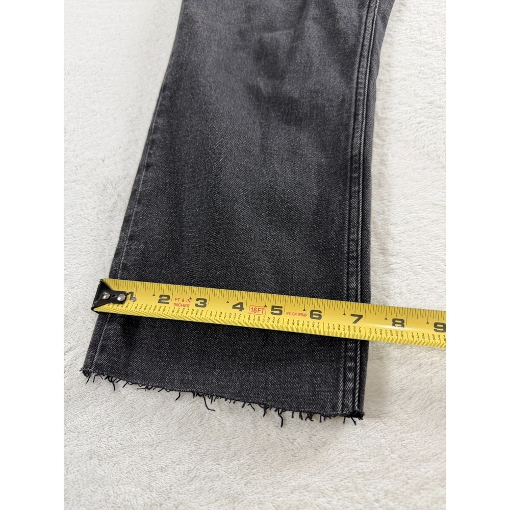 Abercrombie & Fitch Black Cropped Straight-Leg Jeans - Picture 10 of 11